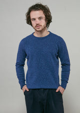Mens Eco-Cashmere Blend Jumper - Atlantic