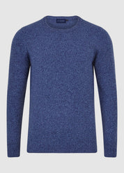 Mens Eco-Cashmere Blend Jumper - Atlantic