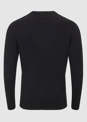 Mens Eco-Cashmere Blend Jumper - Black