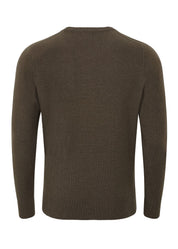 Mens Eco-Cashmere Blend Jumper - Khaki