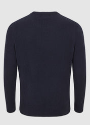 Mens Eco-Cashmere Blend Jumper - Navy
