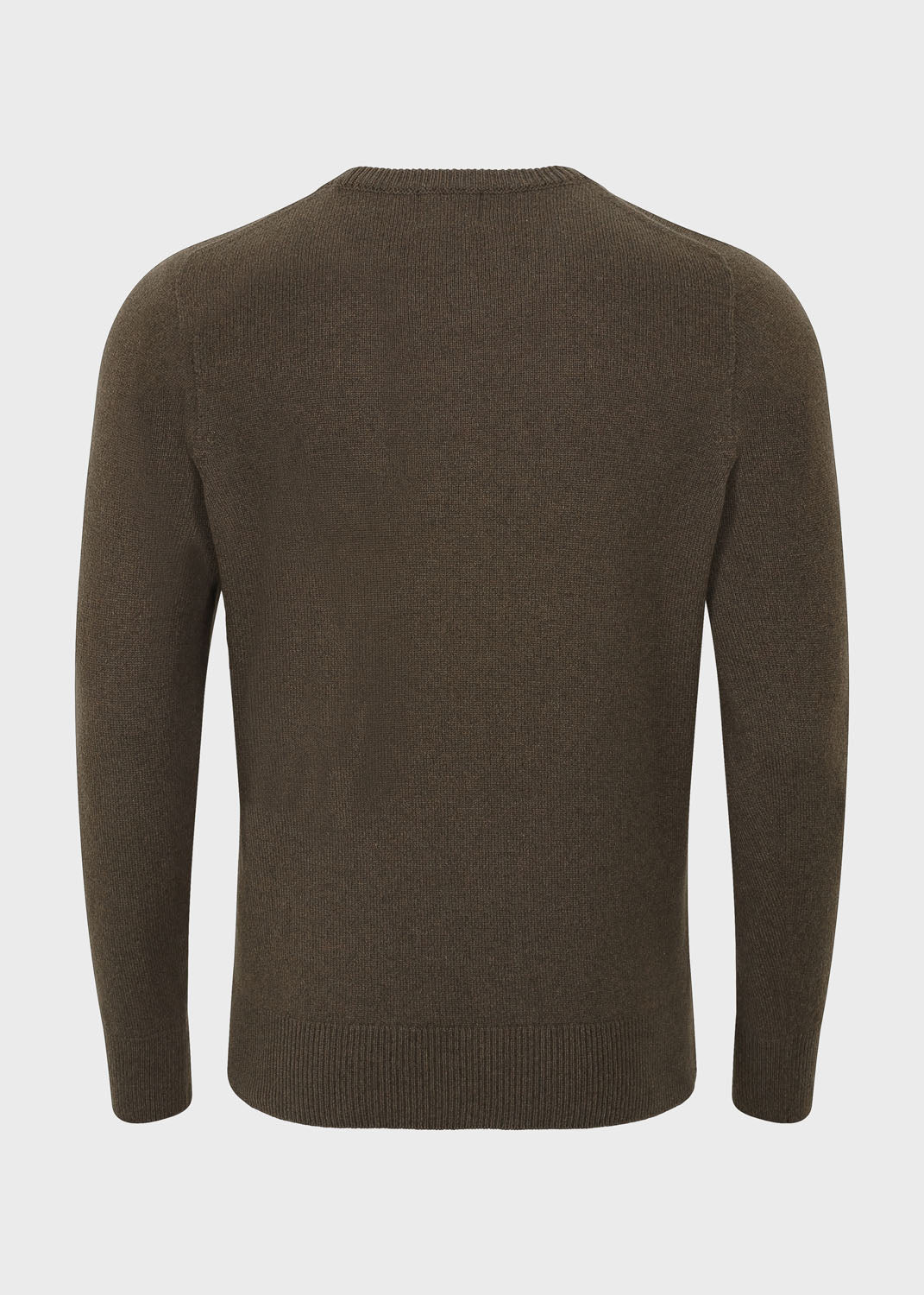 Mens Eco-Cashmere Blend Jumper - Khaki