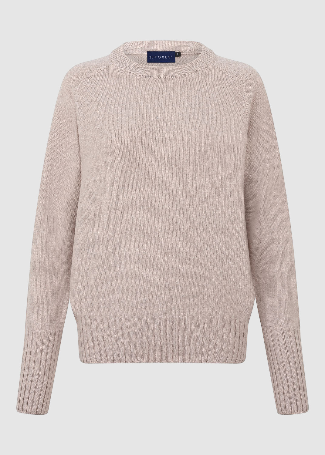 Womens Eco-Cashmere Wool Jumper - Light Camel