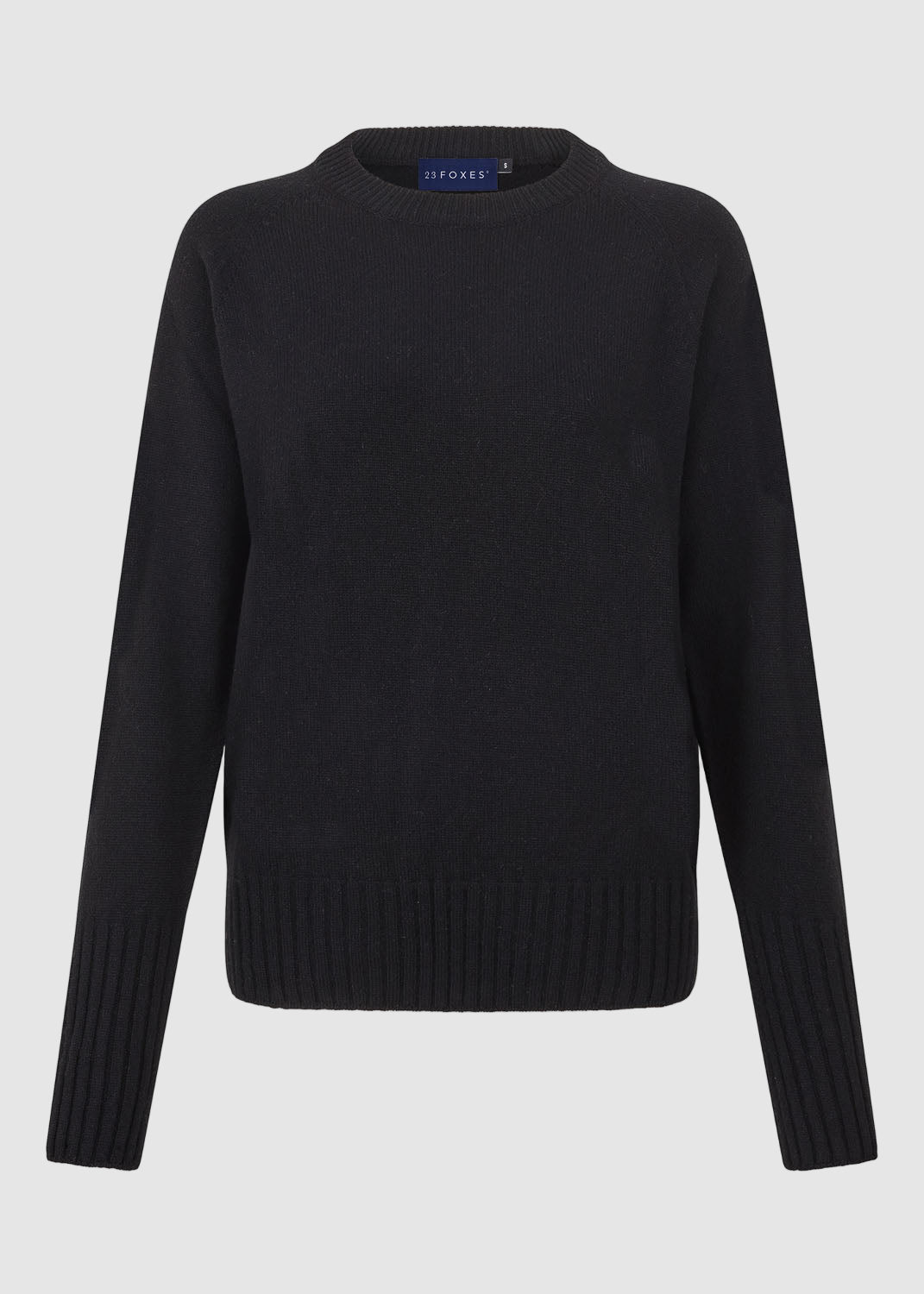 Womens Eco-Cashmere Wool Jumper - Black