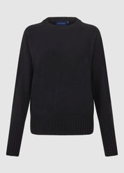 Womens Eco-Cashmere Wool Jumper - Black