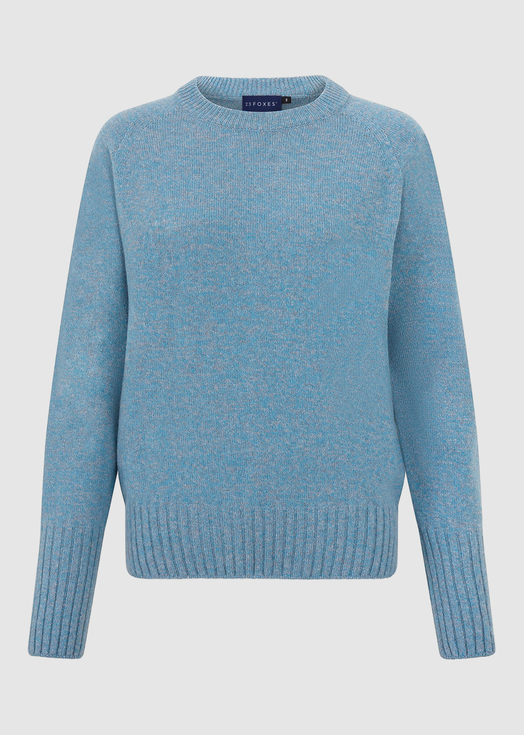 Womens Eco-Cashmere Wool Jumper - Blue Twist