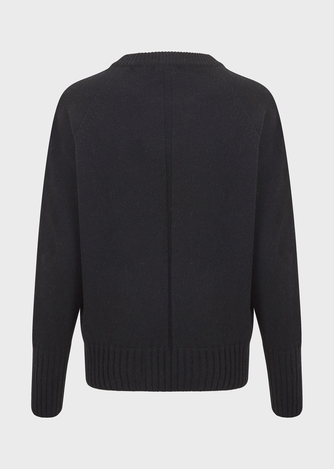 Womens Eco-Cashmere Wool Jumper - Black