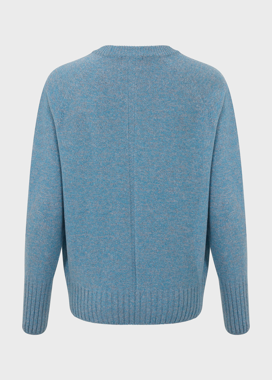 Womens Eco-Cashmere Wool Jumper - Blue Twist