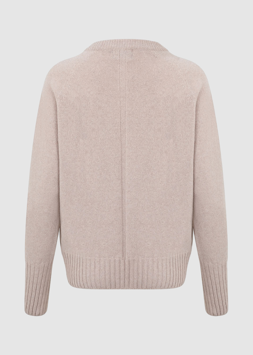 Womens Eco-Cashmere Wool Jumper - Light Camel