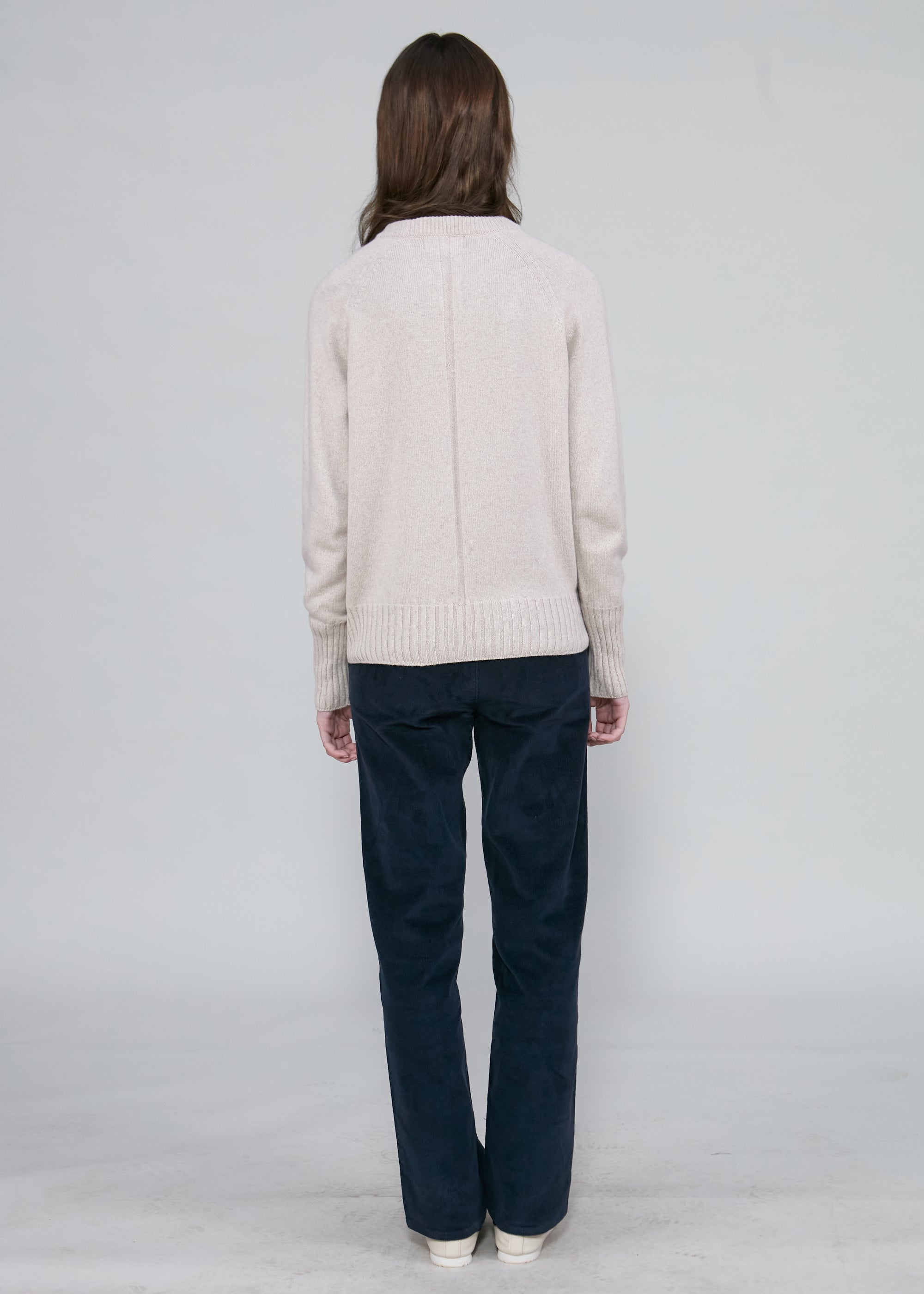 Womens Eco-Cashmere Wool Jumper - Light Camel