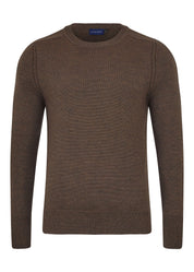 Extrafine Merino Crew Neck Jumper - Khaki
