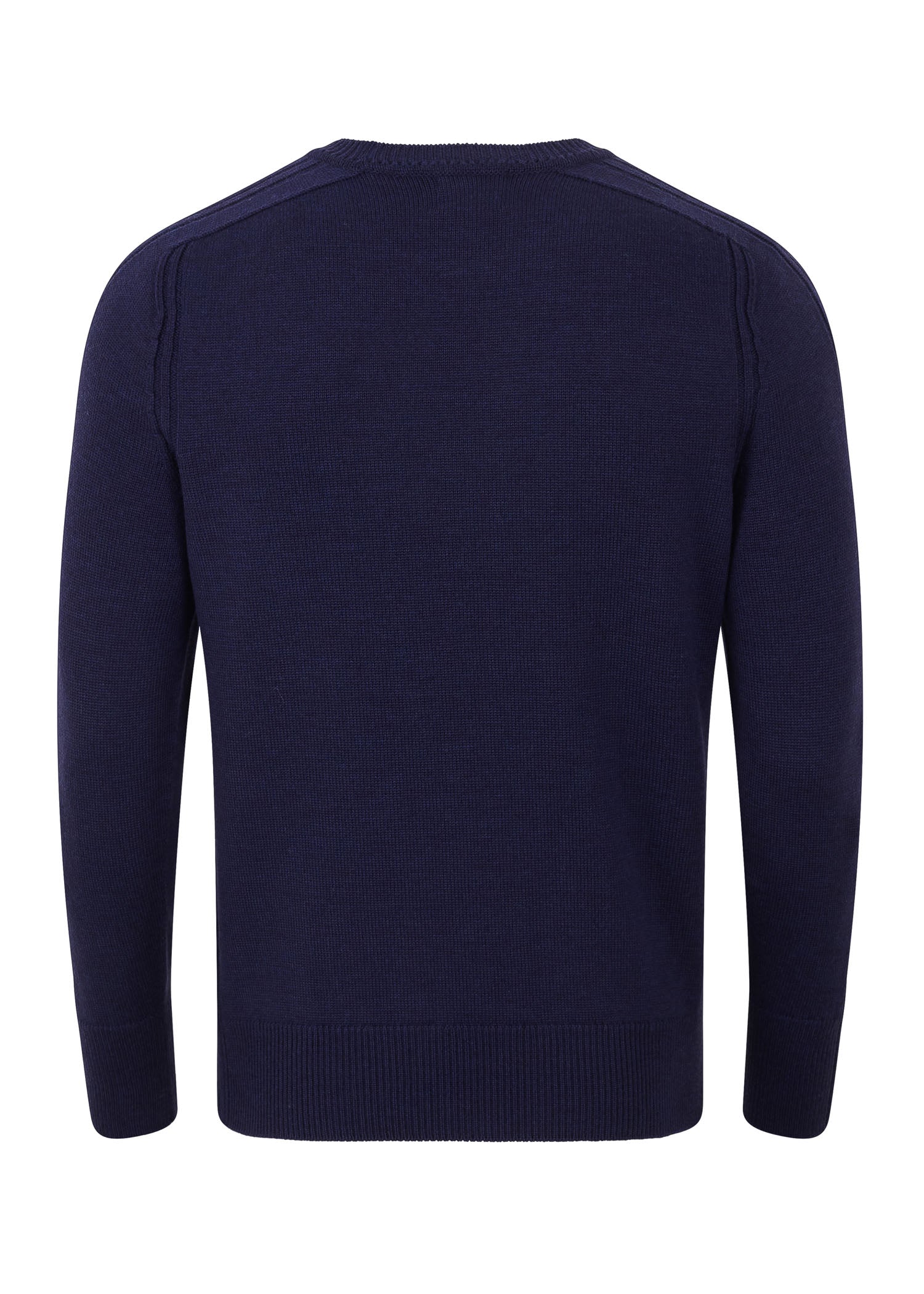 The First - Dark Navy - Mens Crew Neck Extrafine Merino Wool Jumper