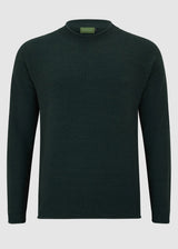 CX-05 - Mens Oversized Recycled Cotton Crew Classic Jumper - Bottle Green