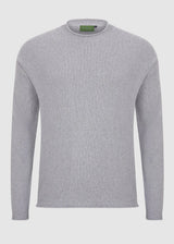 CX-05 - Mens Oversized Recycled Cotton Crew Classic Jumper - Light Grey
