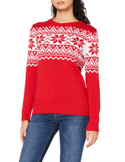 The Nordic Fairisle Red Womens Eco Christmas Jumper