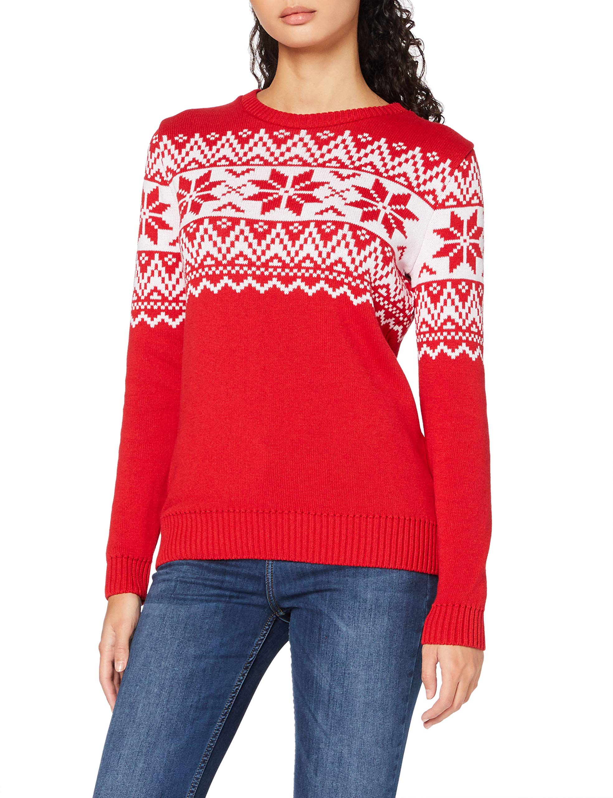 The Nordic Fairisle Red Womens Eco Christmas Jumper