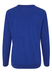 A Windy Day Womens Eco Christmas Jumper - Blue