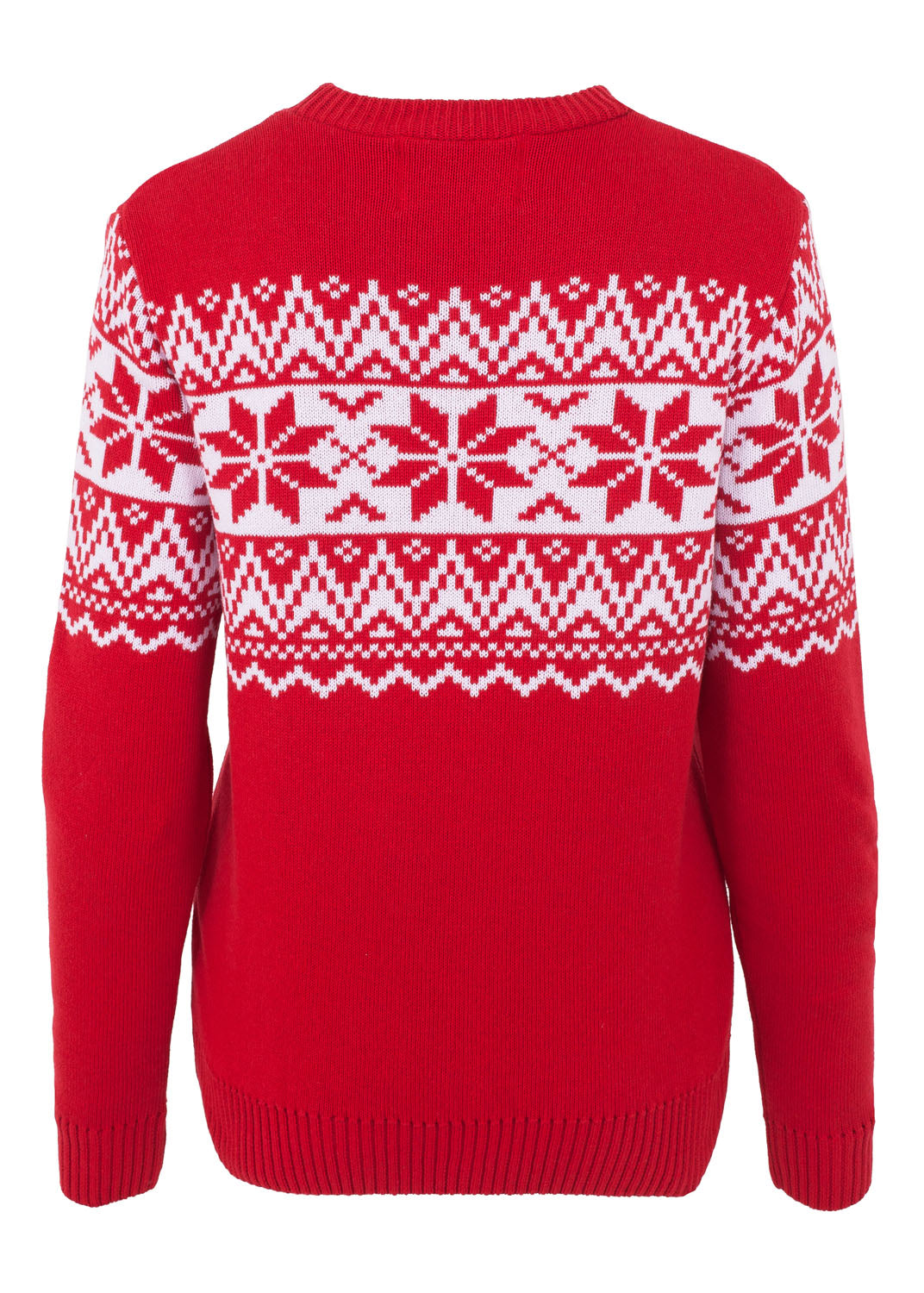 The Nordic Fairisle Red Womens Eco Christmas Jumper