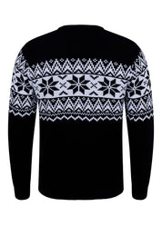 The Nordic Fairisle Men's Eco Christmas Jumper - Black