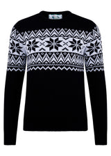 The Nordic Fairisle Men's Eco Christmas Jumper - Black