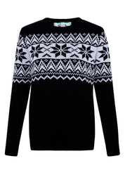 The Nordic Fairisle Women's Eco Christmas Jumper - Black