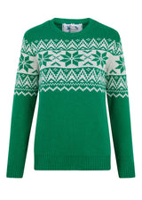 The Nordic Fairisle Women's Eco Christmas Jumper - Green