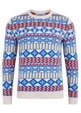 British Christmas Jumpers Men's Subtle Fairisle Eco Christmas Jumper Sweater