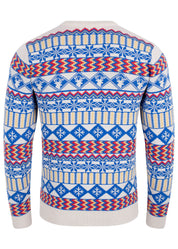 British Christmas Jumpers Men's Subtle Fairisle Eco Christmas Jumper Sweater